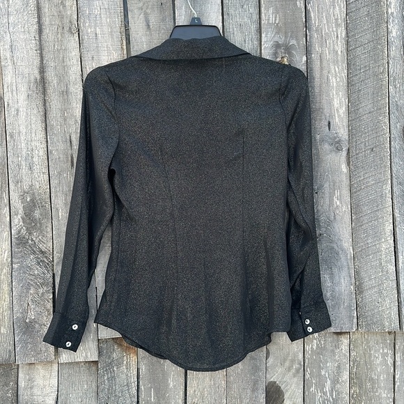𝅺black Colori Button Down Blouse size Small - Picture 9 of 12